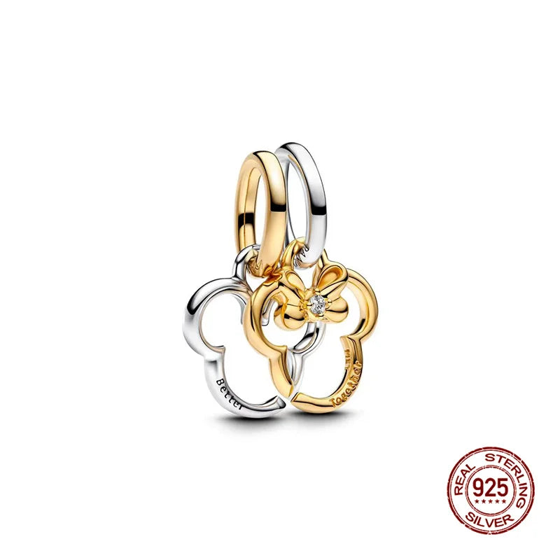 925 Silver Witch Charm Bead for Disney-Inspired Bracelets