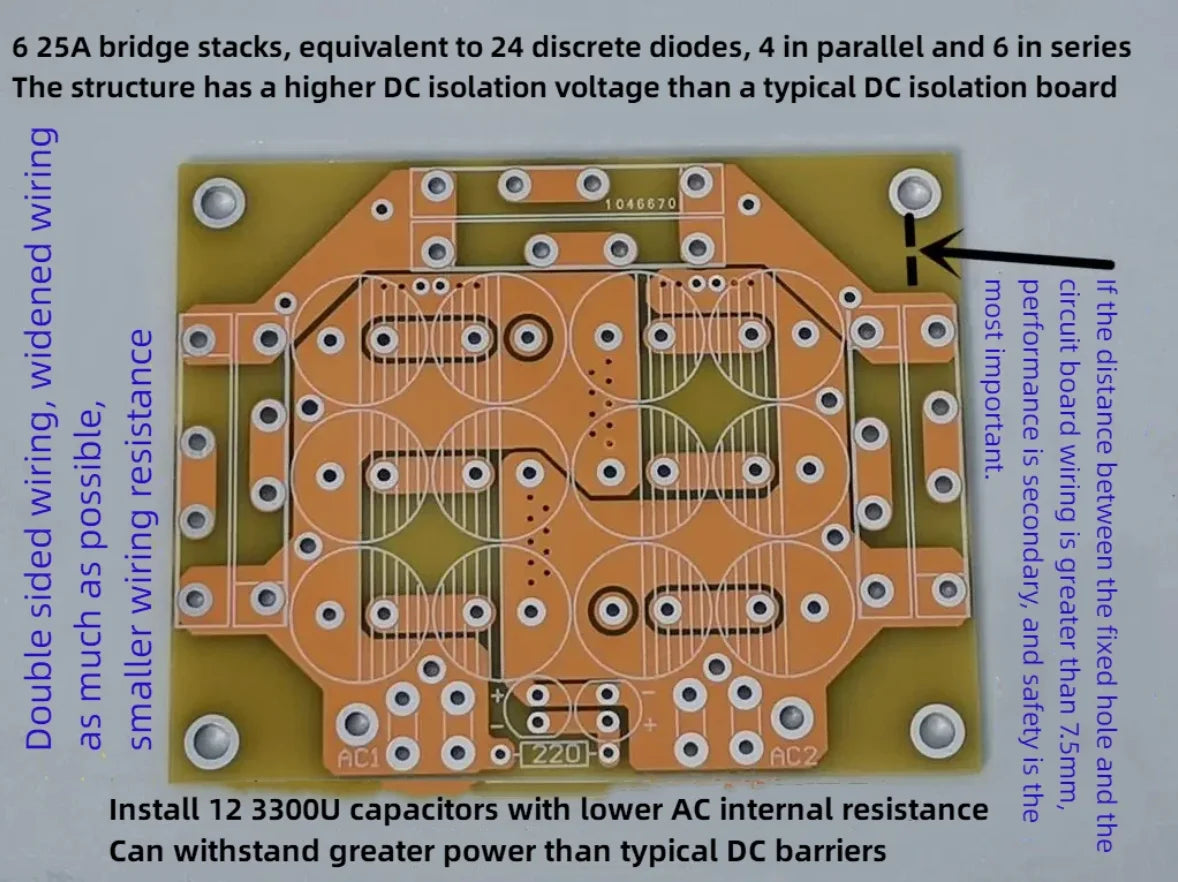 AC Mains DC-Blocking Board - Assembled or DIY Kit