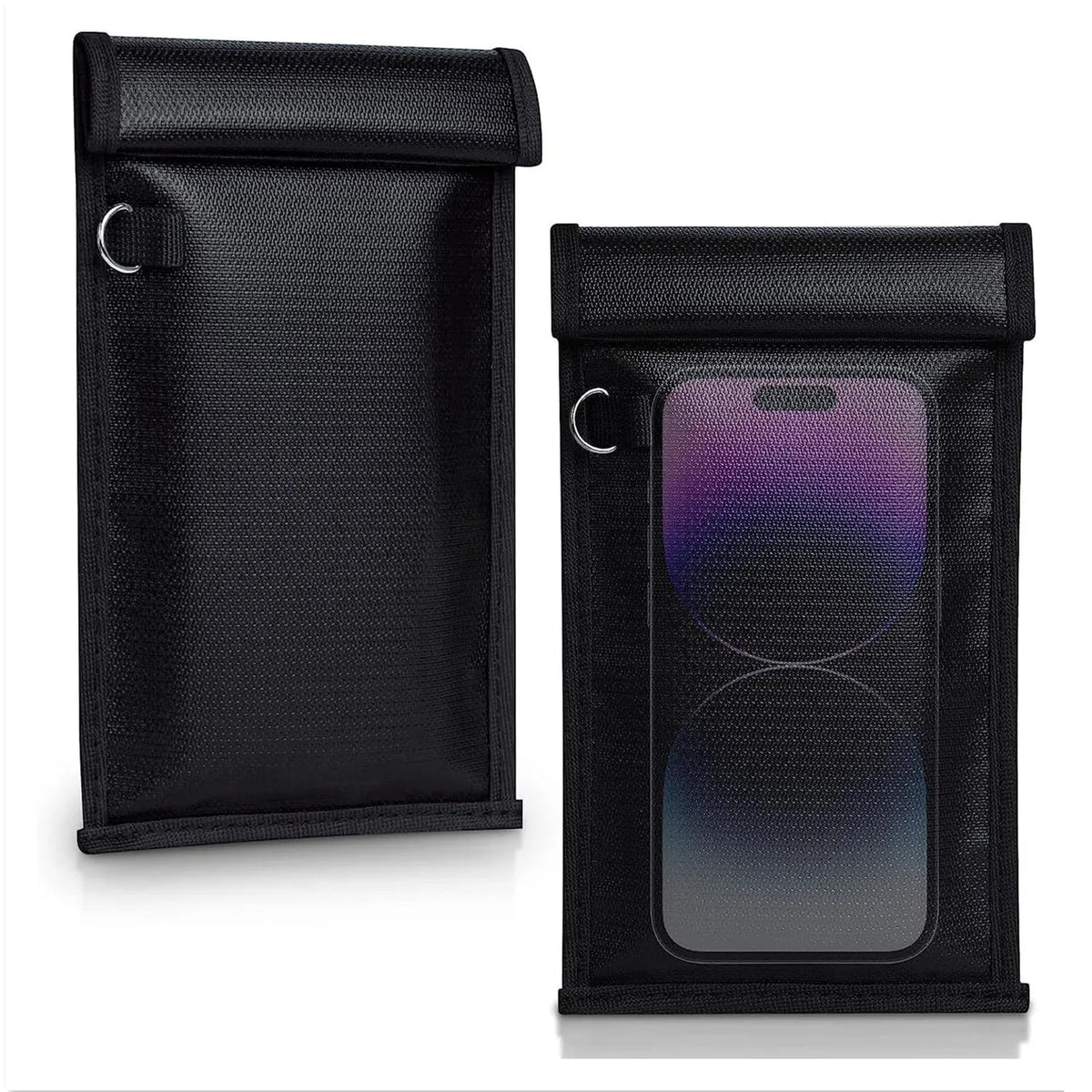 Car Key Signal Blocker Bag Waterproof Fireproof RFID Blocking Pouch Faraday Bag for Car Keys Phone Wallet Anti-Theft Protection
