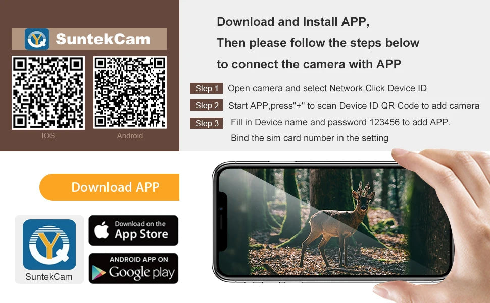 4K 30fps Live Stream APP Clould Service Hunting Trail Camera 8*1.5V AA Battery 4G 30MP 940nm Night Vision Cameras HC940PRO