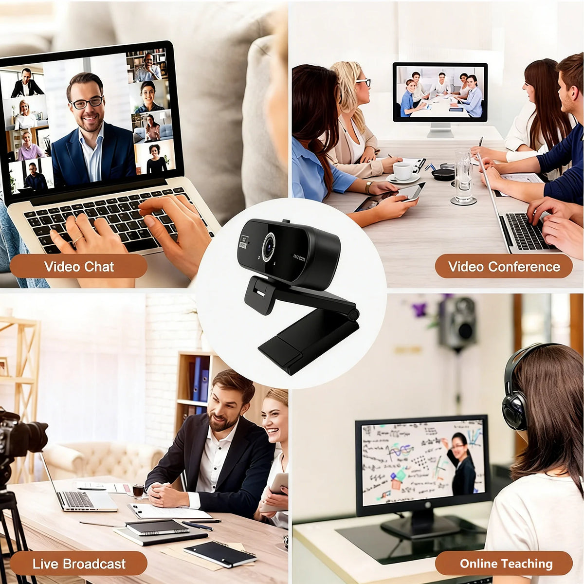 W08 USB-Webcam mit Autofokus
