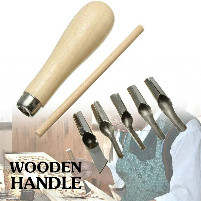 Wood-Handle Linocut & Stamp Carving Tool
