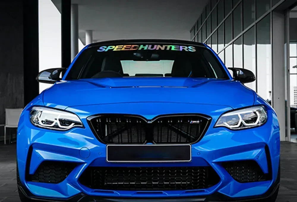 Autocolantes em vinil para carro Speed Hunters 100*10CM, gráficos, impermeáveis, para competição, para carroçaria, para para-choques de camião e decalques para janela traseira, acessórios de tuning.