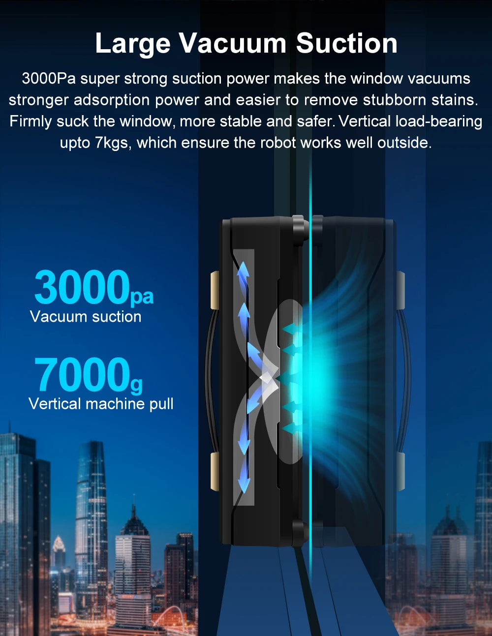 Robot Window Cleaner ABIR WD8 con Doppia Nebulizzazione e Navigazione Intelligente