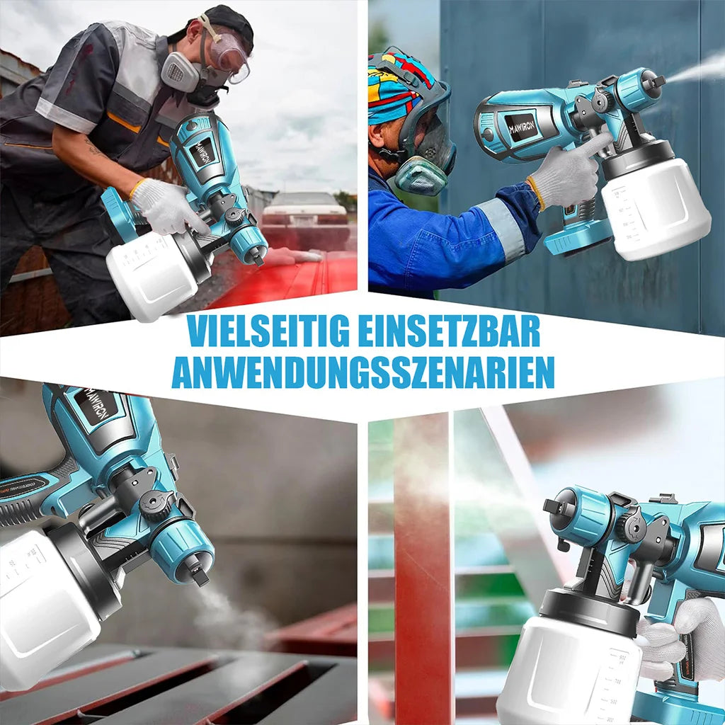 Bezdrôtový striekací pištoľ kompatibilný s batériou Makita