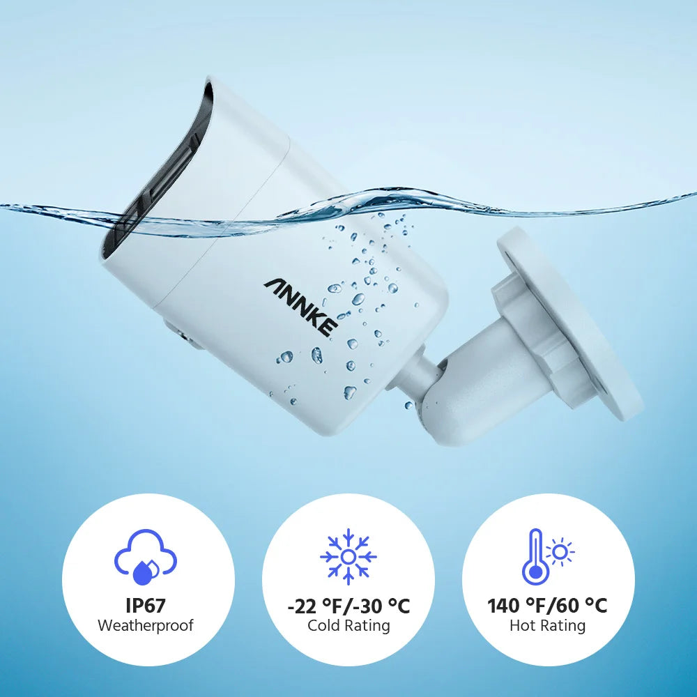12MP PoE Outdoor Bullet Security Camera with Color Night Vision