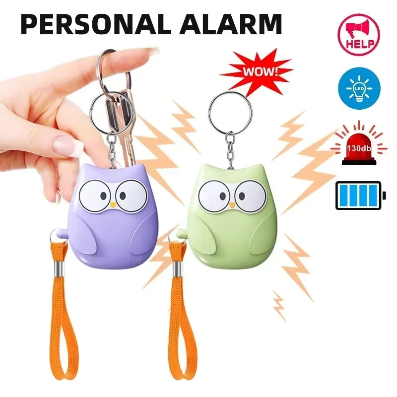 Personal Self Defense Alarm 130db Self Defense Siren Safety Alarm For Women Girl Personal Keychain Alarm