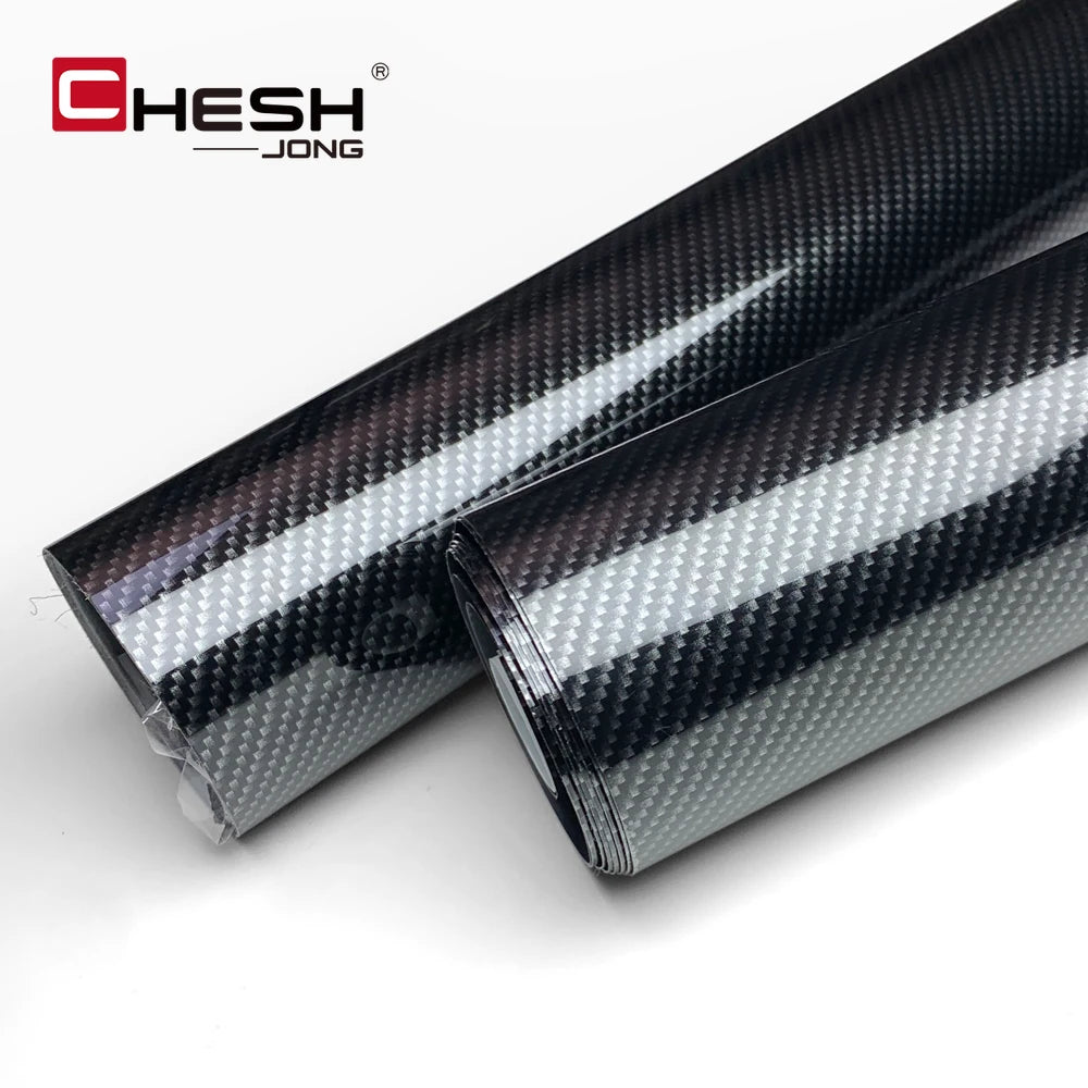 Carbon Fiber Vinyl Wrap Film 1.45m x 2m Glossy Black
