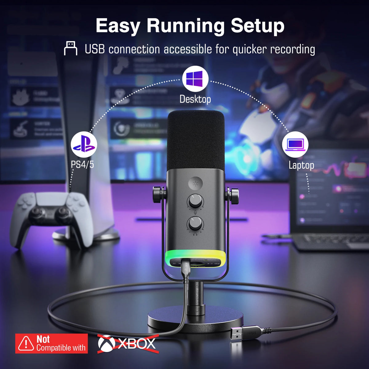 AM8 USB and XLR Dynamic Microphone