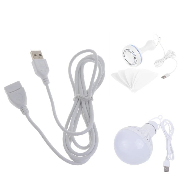 White USB Extension Cable Extender Male to Female 1.5M 5ft