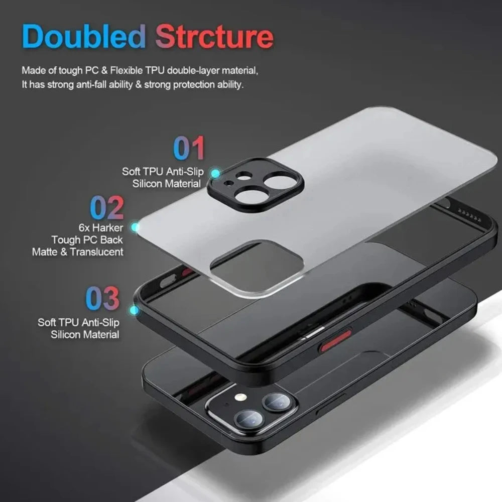 Coque de téléphone mate pour certains modèles d'iPhone