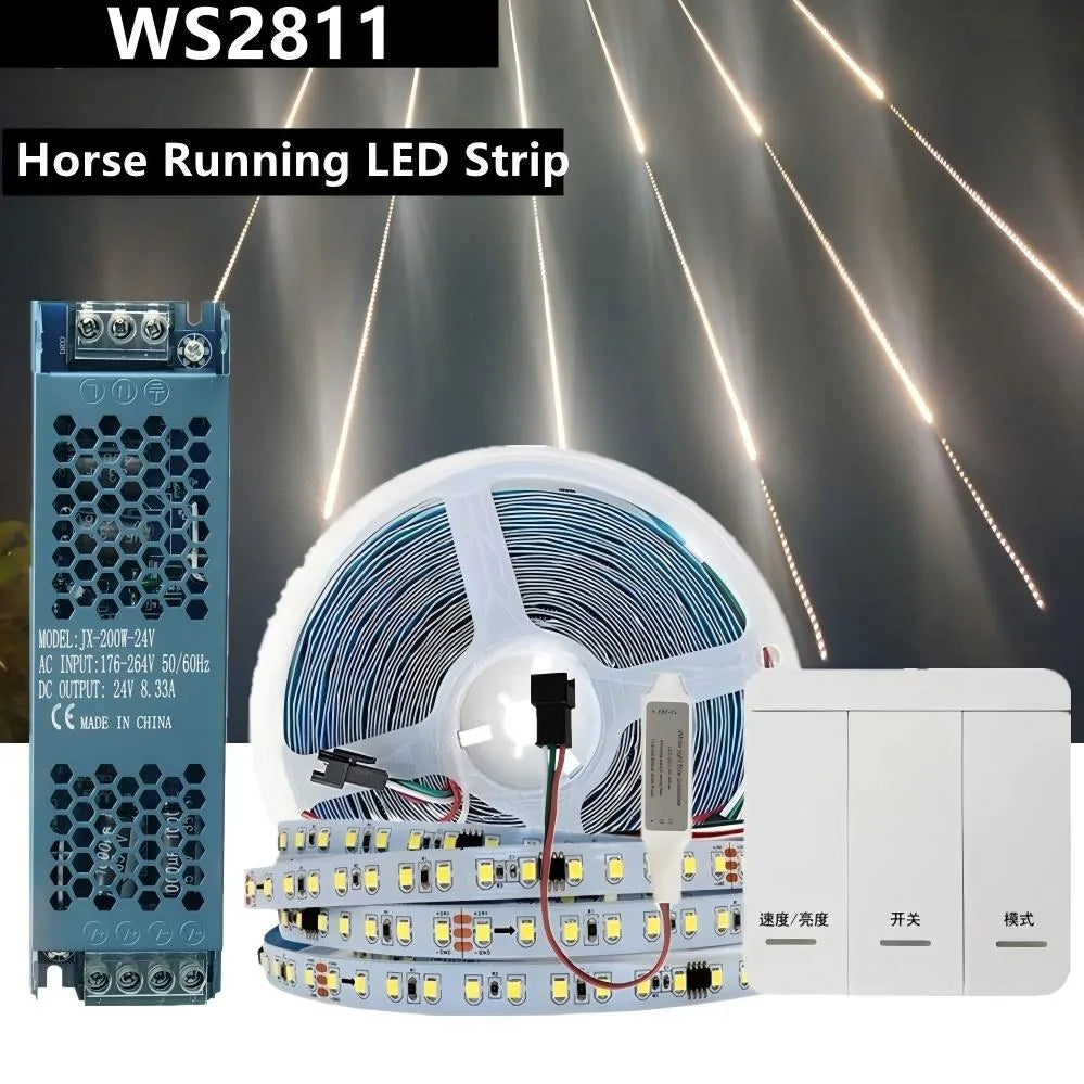 24 V Flowing LED Strip - Controller and Kit Options