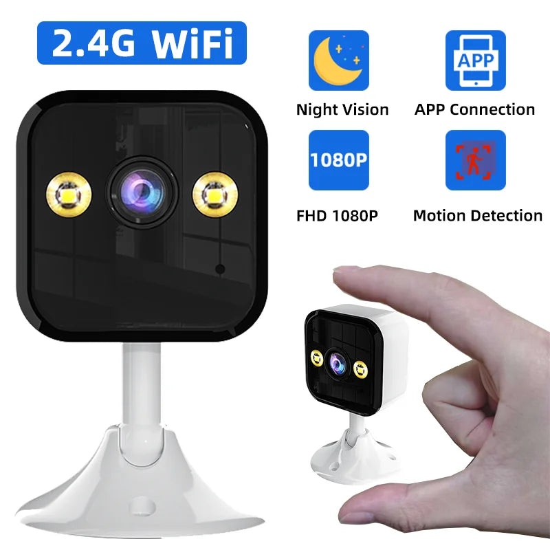 Caméra de sécurité WiFi 1080P intérieure extérieure IP66 vision nocturne