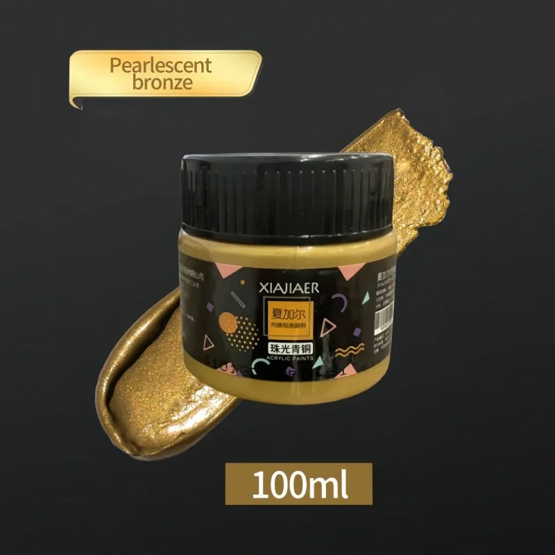 Set di pigmenti acrilici metallizzati perlescenti