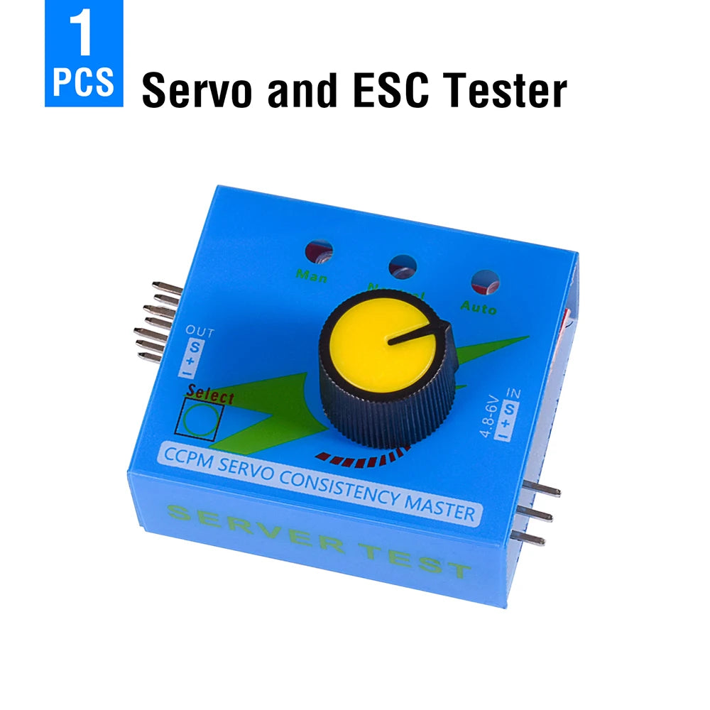 3-kanals RC-servosjekker og ESC-tester