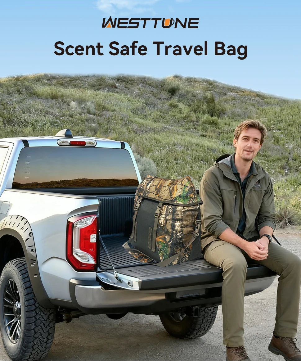 Hunting Scent Proof Bag with Airtight Zipper, 600D Oxford