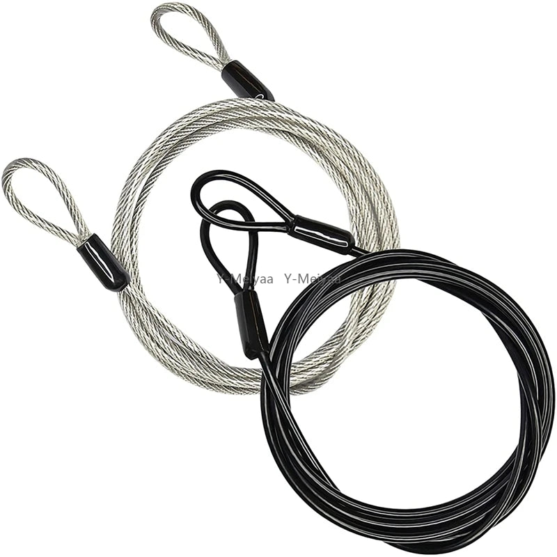 100 cm Double-Loop Steel Security Cable