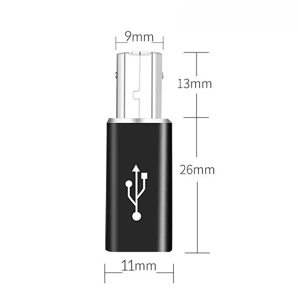 Adaptador USB-C hembra a USB-B macho - aluminio
