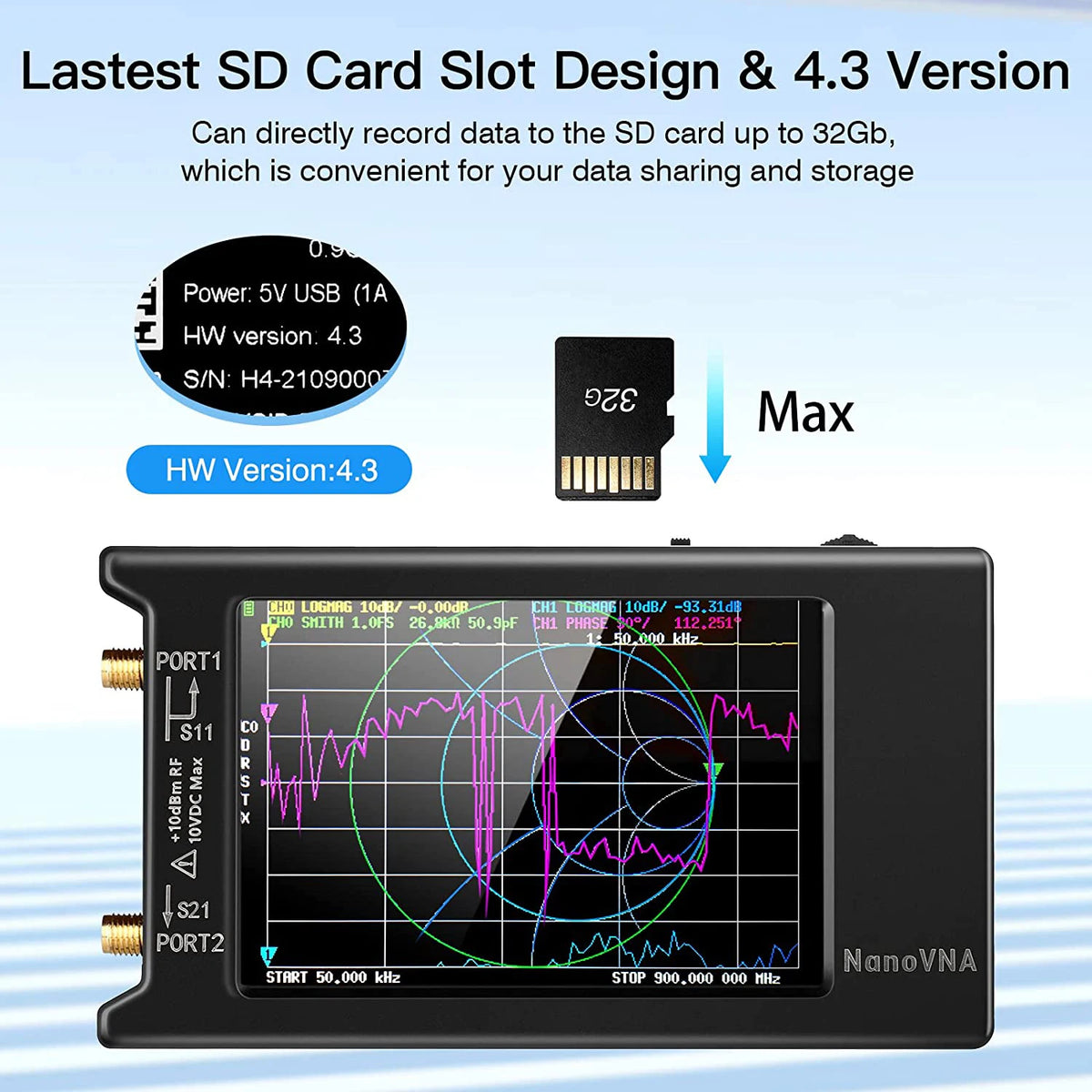 NanoVNA-H/H4 Vector Network Analyzer