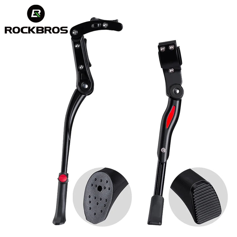 Adjustable Bicycle Kickstand Aluminum Alloy Stable Bike Support Stand