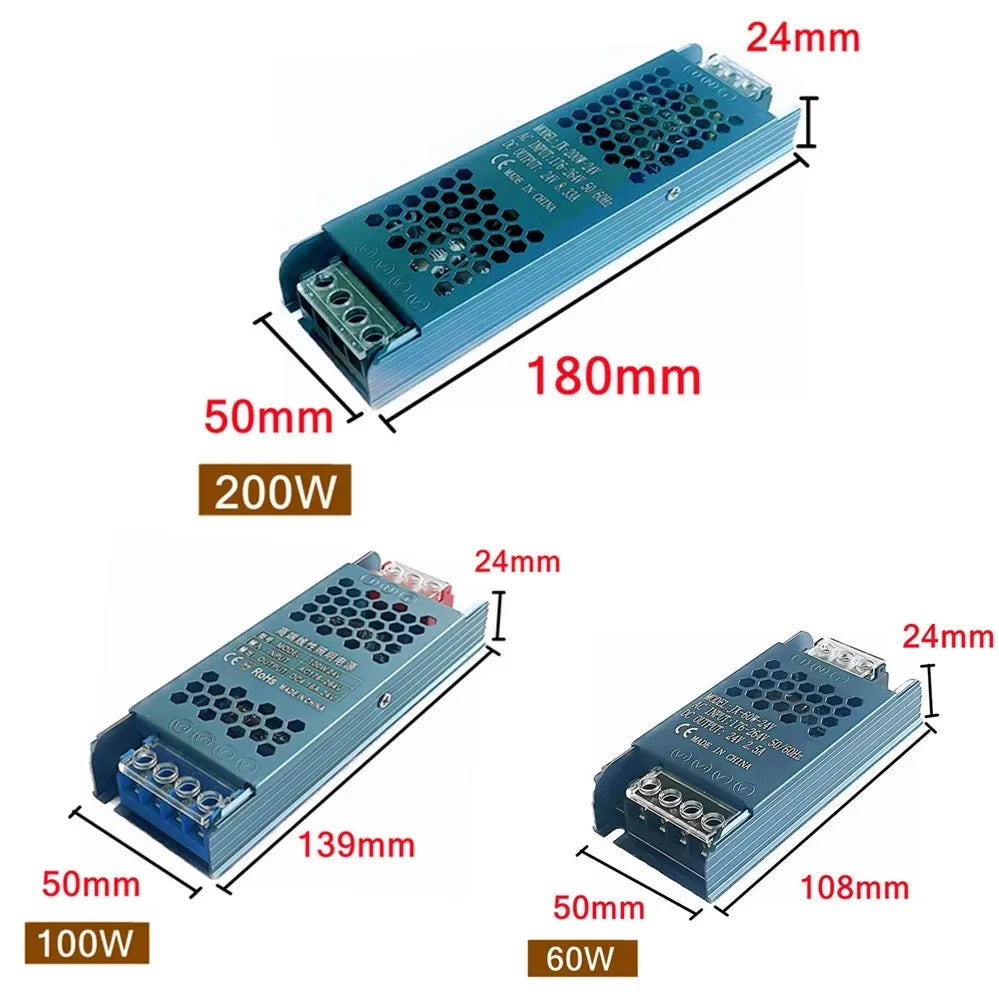 24 V Flowing LED Strip - Controller and Kit Options