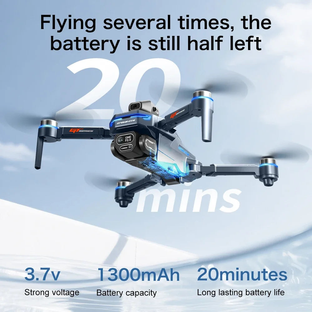 Lenovo GT8 8K Camera Drone with Screen, 3 Cameras & 3000m Range