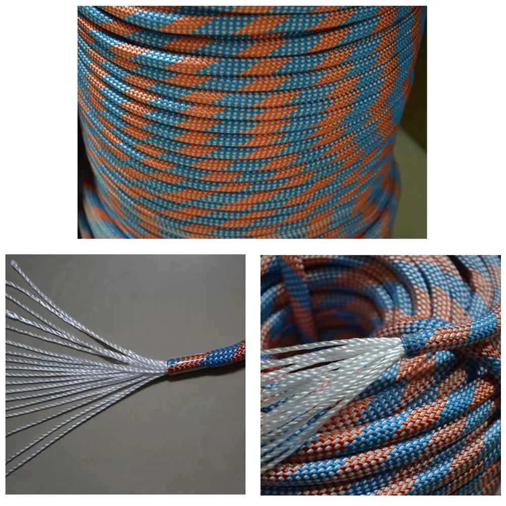 Outdoor Rope 5-50m 9mm Wear-Resistant 700kg