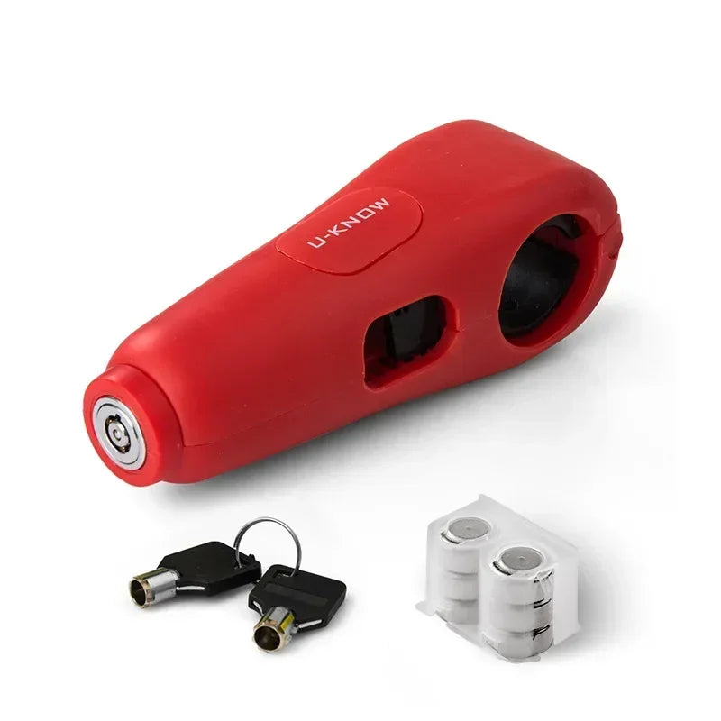 Handlebar Lock with 100 dB Alarm for Motorcycle and Scooter