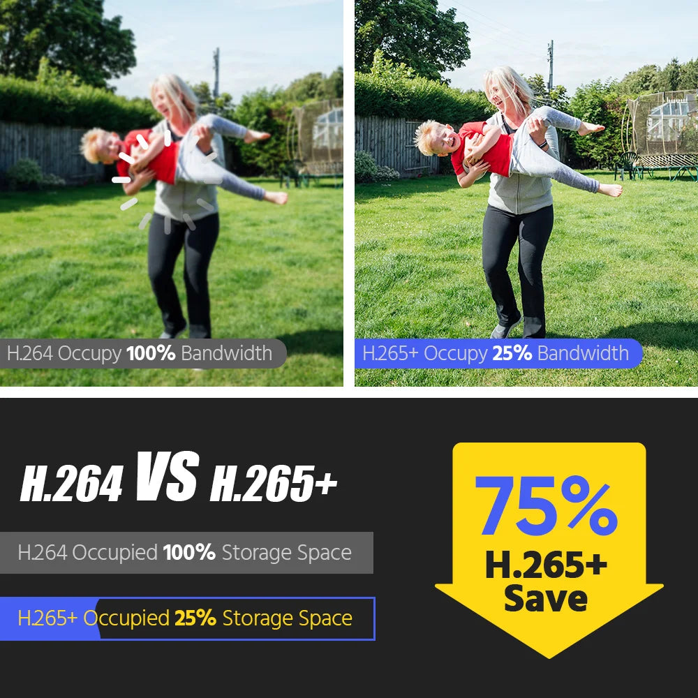 4K 8MP PoE Security Camera with Color Night Vision and Audio