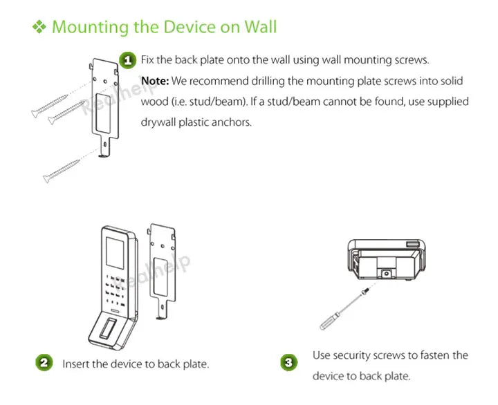 Docházkový terminál ZKTeco na otisky prstů s Wi‑Fi a 3000 šablonami
