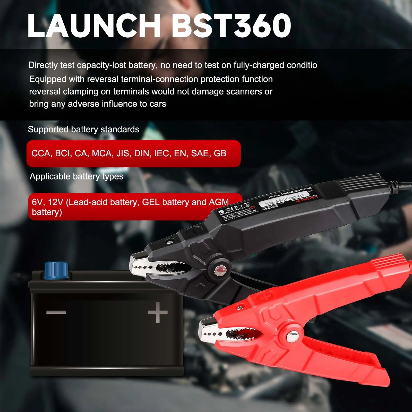 Launch X431 BST360 Bluetooth Auto-Batterietester für Diagnosen