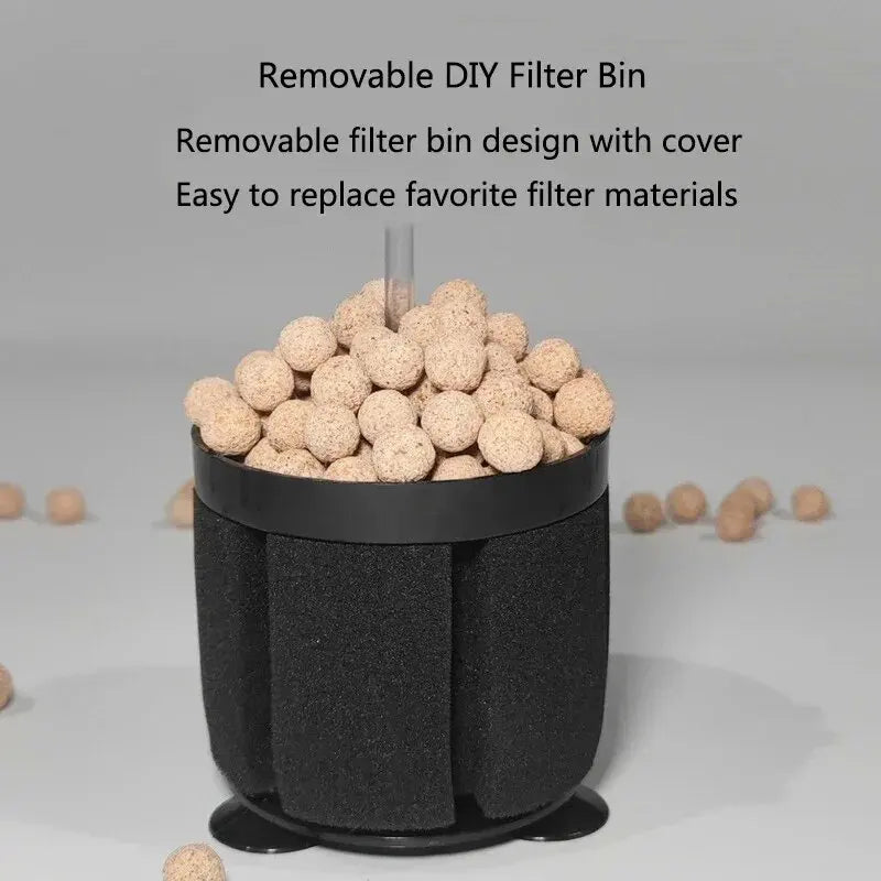 Čierny filter na akvárium, pre akvárium, skimmer, vzduchová pumpa, biochemická hubka, filtrácia bio akvária