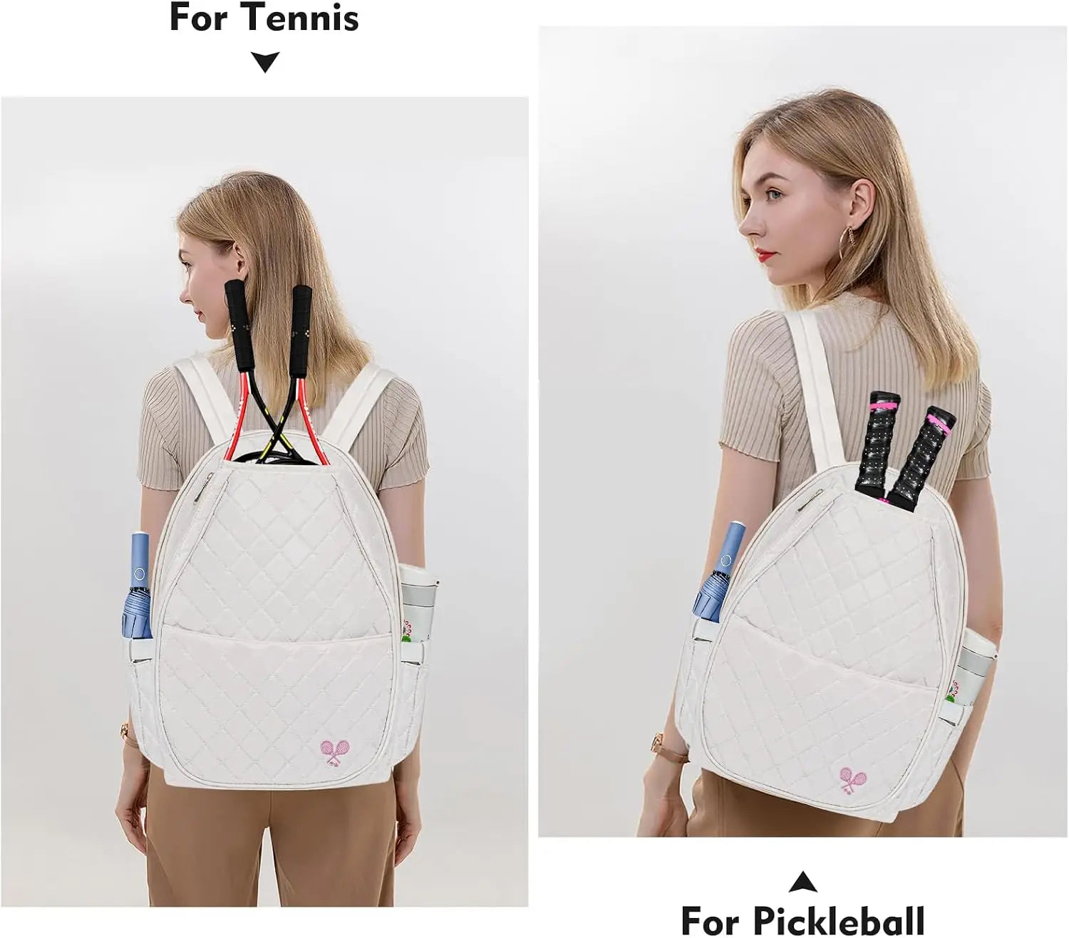 Tennis Backpack with Racket Compartment and Laptop Sleeve