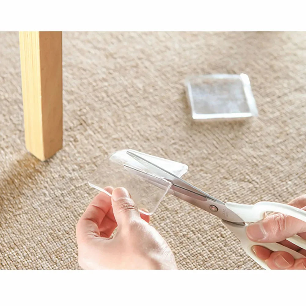 4pcs Anti Vibration Non-Slip Mat Washing Machine Silicone Pad Multifuncational Transparent Place Mats Home Bathroom Portable