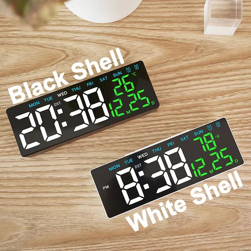 USB Digital Clock with Dual Alarms and Timer