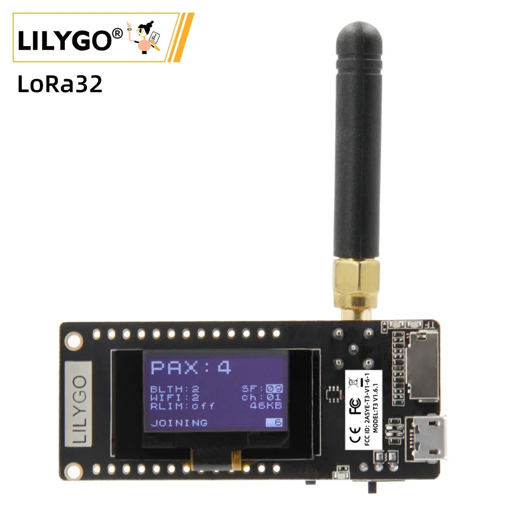 Modulo ESP32 LoRa32 V2.1 con OLED, WiFi, Bluetooth e antenna SMA