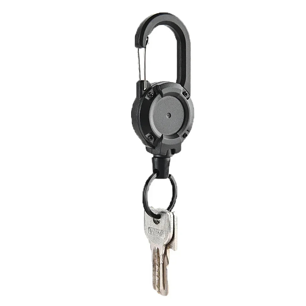 Heavy Duty Retractable Badge Reel with Carabiner Clip