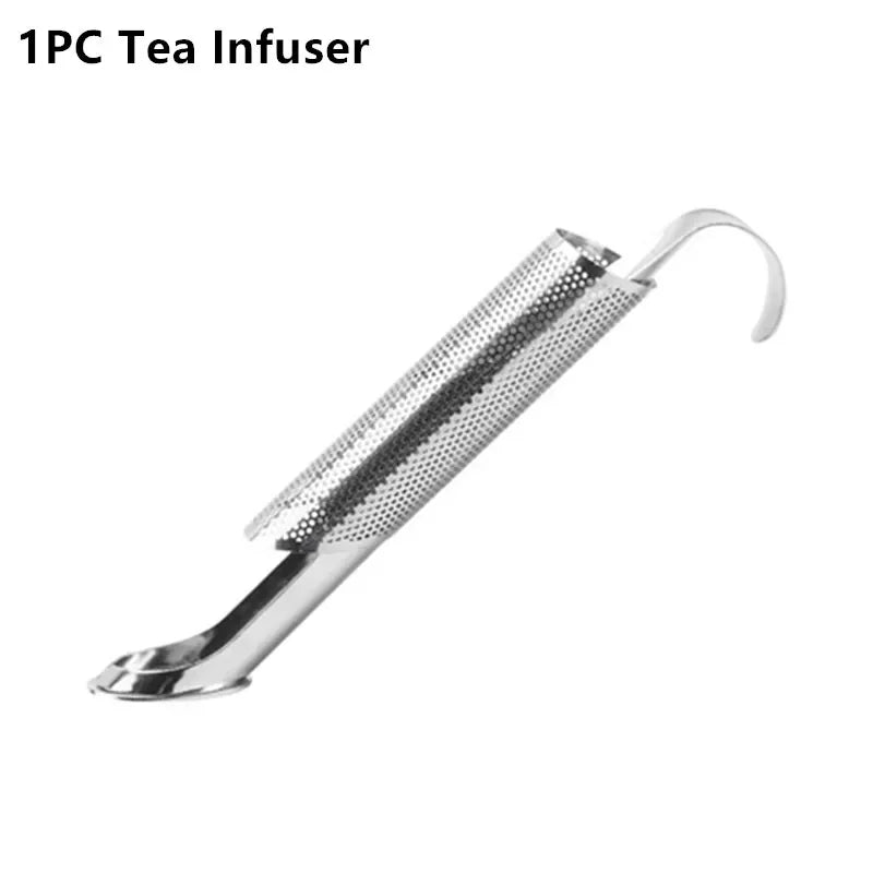 Stainless-Steel Tube Tea Infuser and Brush Options