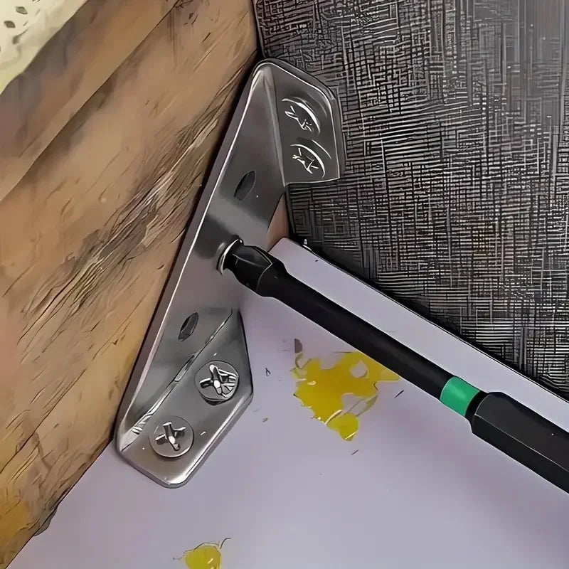 90-Degree Metal Corner Braces with Screws