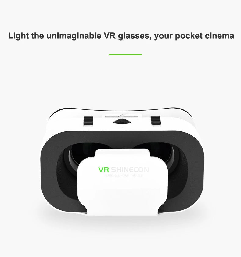 VR brýle 3D virtuální realita, headset, helma, čočky, brýle, chytré pro smartphony, mobilní hry, sada Viar Viewer