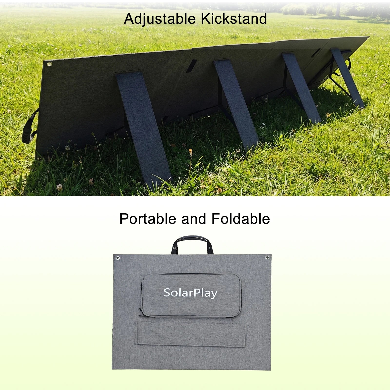 200W foldbart solcellepanel oplader til camping og backup-strøm