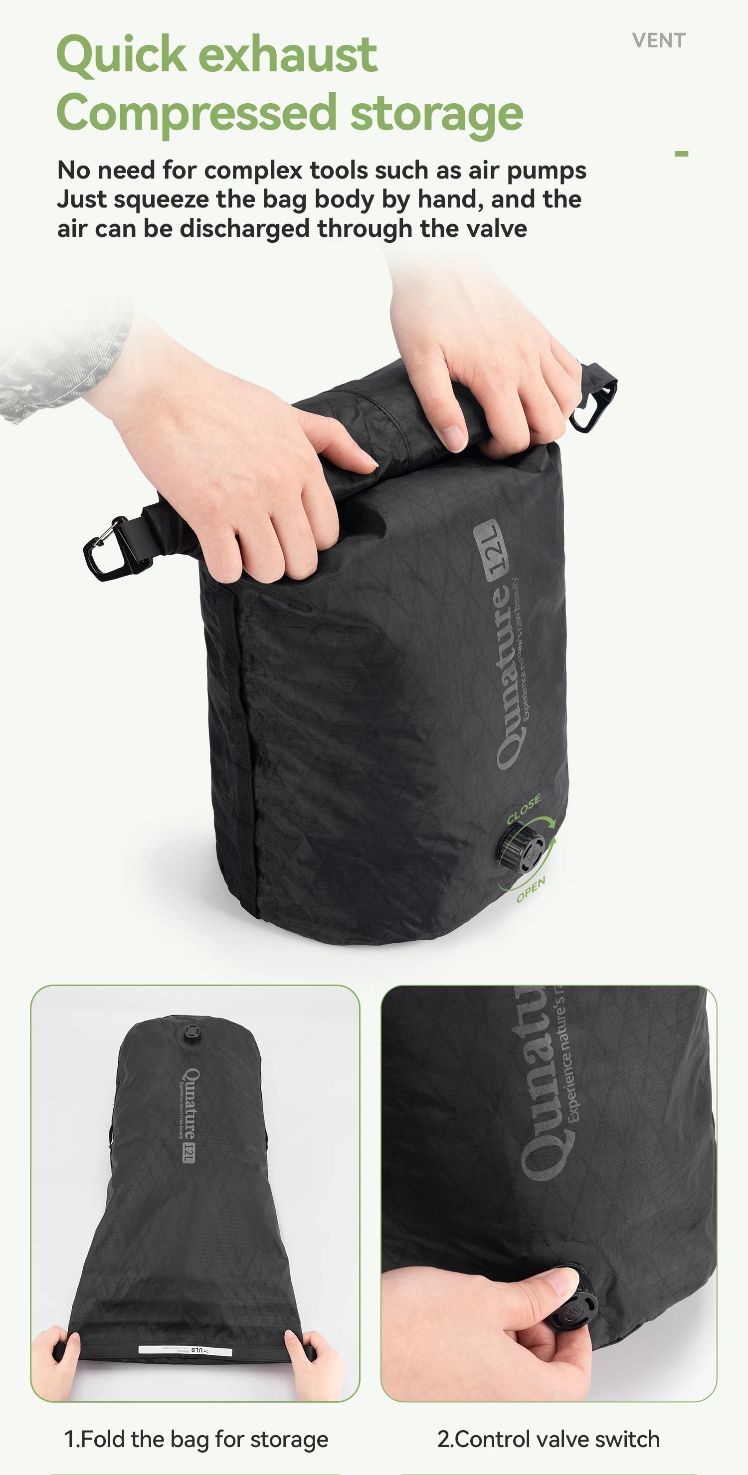 Vodotěsná brašna na sedlo pro bikepacking 6L/12L, úložný prostor na nosič