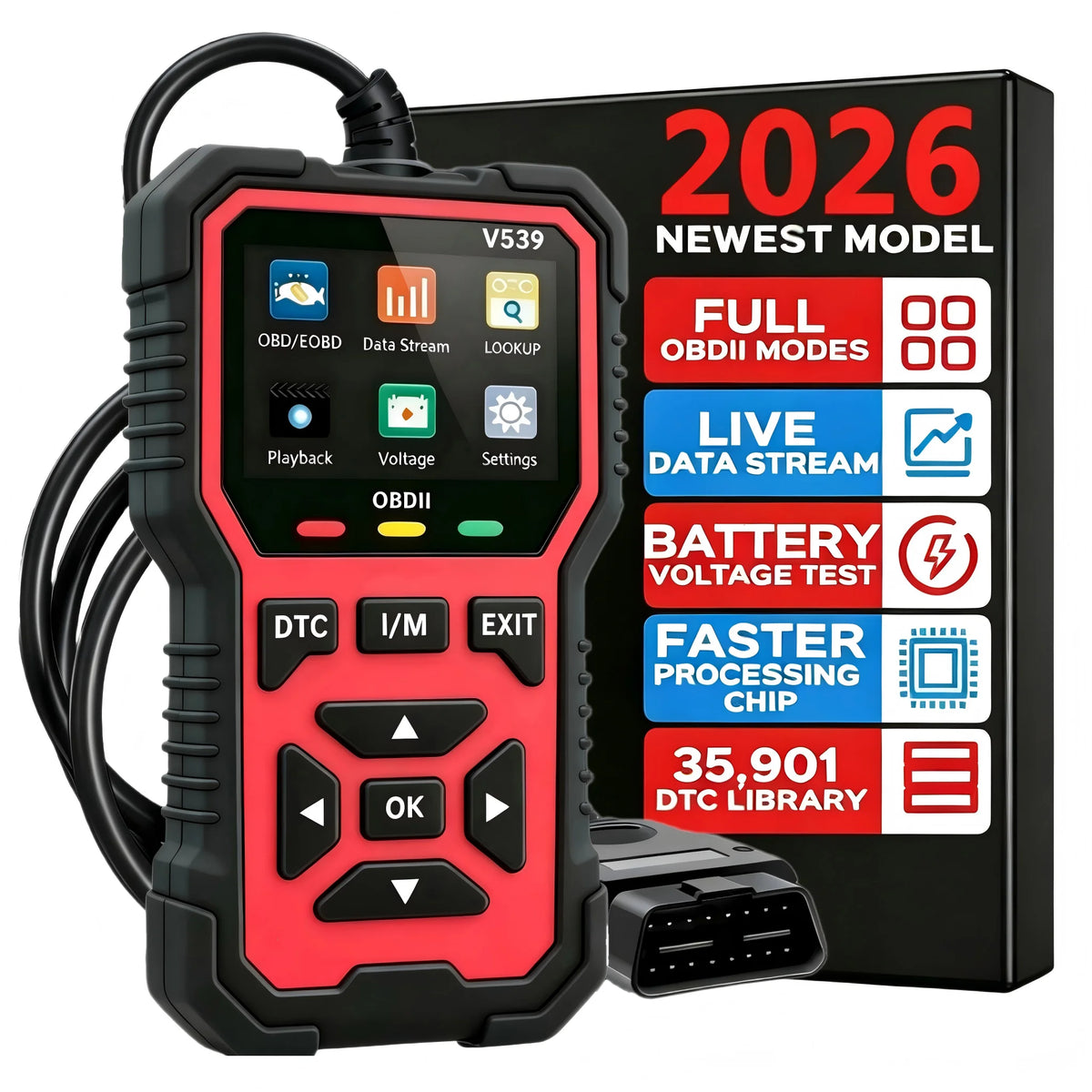 V539 Wired OBD-II Diagnostic Scanner
