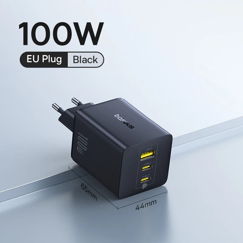 Baseus 100W GaN Fast Charger 2C+U