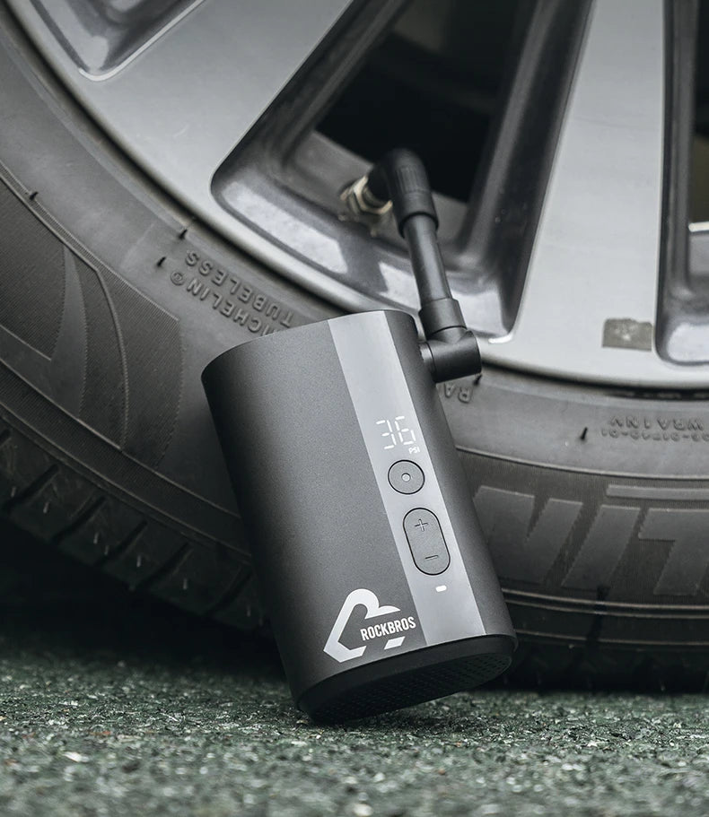 Tragbare elektrische Fahrradpumpe 150 PSI Mini-Inflator mit digitaler Anzeige