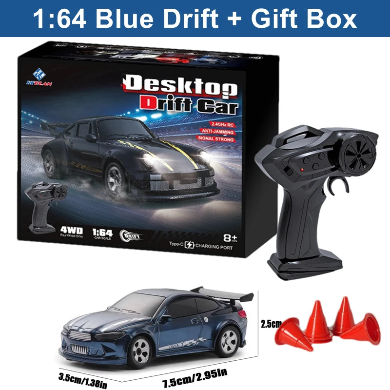 1/64 High‑Speed Drift RC Car 4WD Mini Racing Model