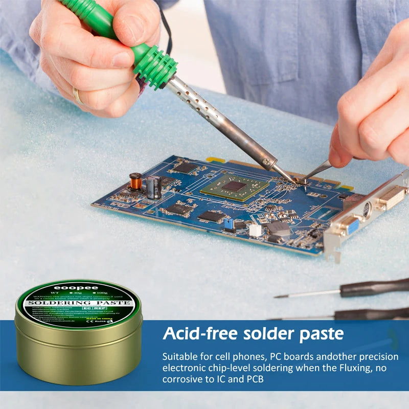 Solder Paste Flux 100g/500g/30g Rosin Paste Soldering Flux for Soldering Electronic Circuit Board Repair Soldering Paste Liquid