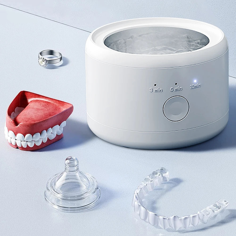 Ultrasonic Cleaner for Jewelry, Glasses & Dentures USB Rechargeable