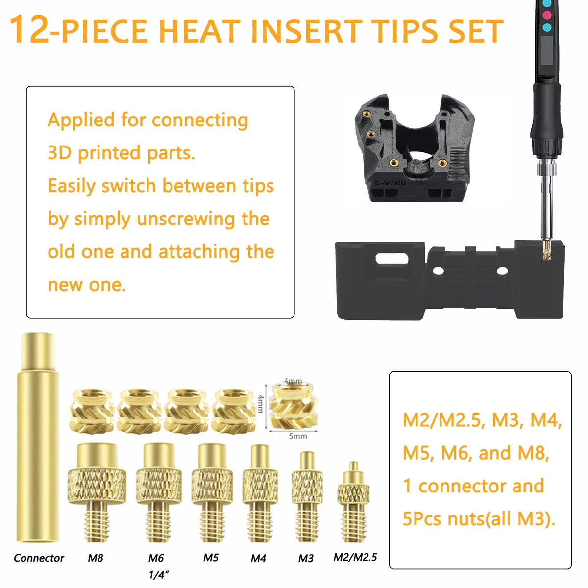 3D Print Heat-Finishing and Insert Tool - Kit Options