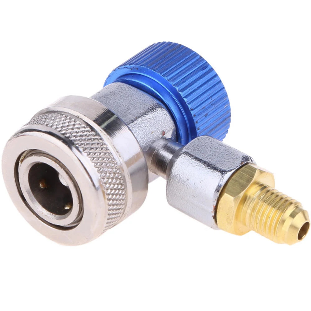 Cilindru adaptor Freon R134a senzor/gaz injector cu conectare reglabilă, furtun adaptor degajare rapidă, instalație aer condiționat